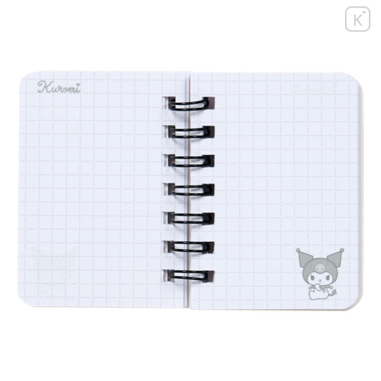 Japan Sanrio Original Mini Ring Notebook - Kuromi - 3