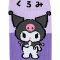 Japan Sanrio Original Socks - Kuromi : Hiragana - 2