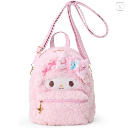 Japan Sanrio Original Face-Shaped 2way Mini Backpack - My Sweet Piano : Dress-Up Piano Recital - 4