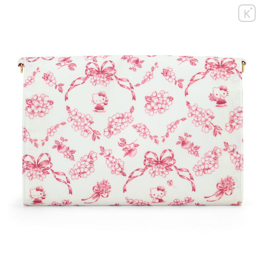 Japan Sanrio Original Multi Case Bag - Hello Kitty : Elegant Foral - 3