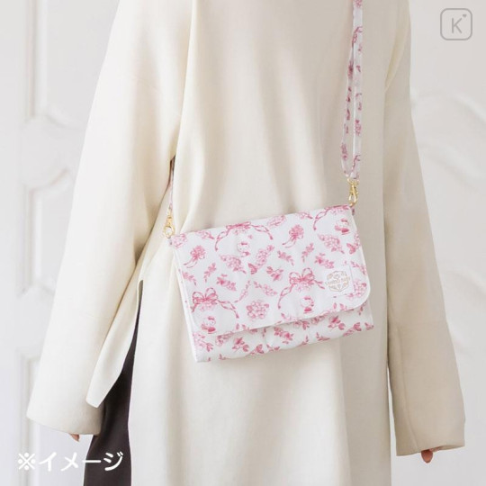 Japan Sanrio Original Multi Case Bag - Hello Kitty : Elegant Foral - 6