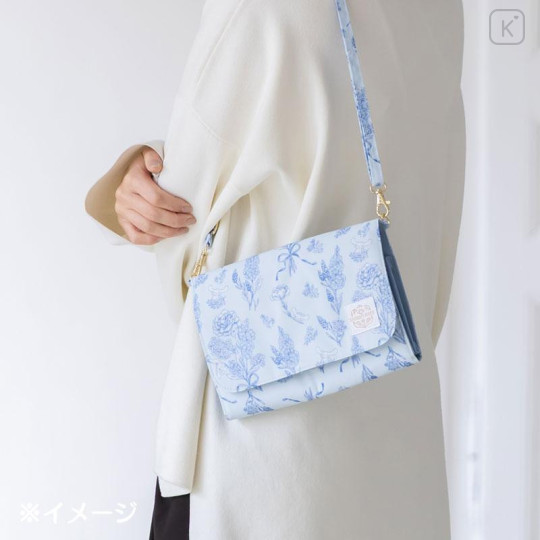 Japan Sanrio Original Multi Case Bag - Cinnamoroll : Elegant Foral - 6