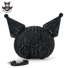 Japan Sanrio Rattan Bag - Kuromi