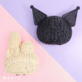 Japan Sanrio Rattan Bag - Kuromi - 4