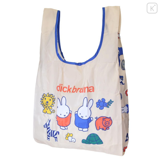 Japan Miffy Eco Shopping Bag With Pocket - Animal Friends - 1