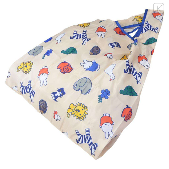 Japan Miffy Eco Shopping Bag With Pocket - Animal Friends - 2