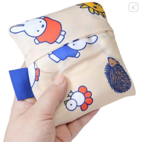 Japan Miffy Eco Shopping Bag With Pocket - Animal Friends - 4