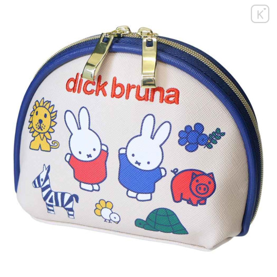 Japan Miffy Mini Pouch & Tissue Case - Animal Friends - 1