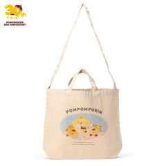 Japan Sanrio Shoulder Tote Bag - Pompompurin : 30th Anniversary
