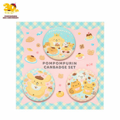 Japan Sanrio Can Badge Set - Pompompurin : 30th Anniversary