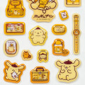 Japan Sanrio Puffy Sticker - Pompompurin : 30th Anniversary Yellow - 4