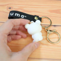 Japan San-X Figure Keychain - Korilakkuma : Basic Rilakkuma Monochrome 3D - 2