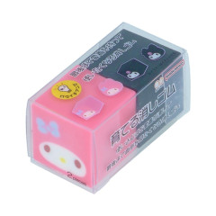Japan Sanrio Growing Eraser Set - Kuromi & My Melody : Face