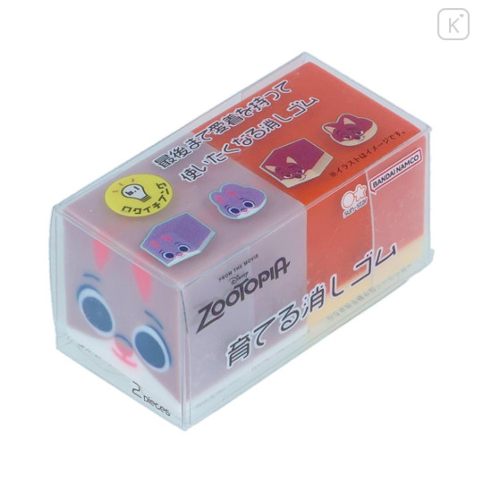 Japan Disney Growing Eraser Set - Zootopia : Judy & Nick Face - 1