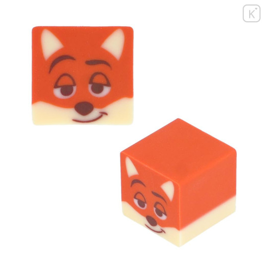 Japan Disney Growing Eraser Set - Zootopia : Judy & Nick Face - 3