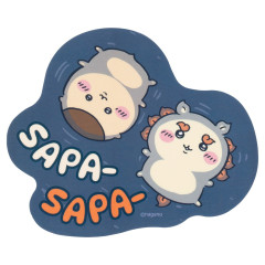 Japan Chiikawa Large Vinyl Sticker - Kurimanju & Shisa : Chiikawa Movie The Secret of Mermaid Island Sapa Sapa