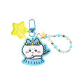 Japan Chiikawa Acrylic Keychain with Bead Charm - Hachiware : Chiikawa Movie The Secret of Mermaid Island Starry Skytree Event - 1