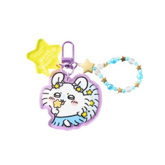 Japan Chiikawa Acrylic Keychain with Bead Charm - Momonga : Chiikawa Movie The Secret of Mermaid Island Starry Skytree Event