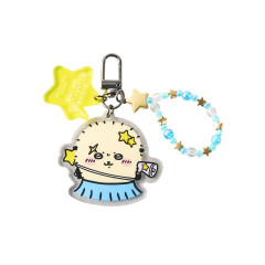 Japan Chiikawa Acrylic Keychain with Bead Charm - Rakko : Chiikawa Movie The Secret of Mermaid Island Starry Skytree Event
