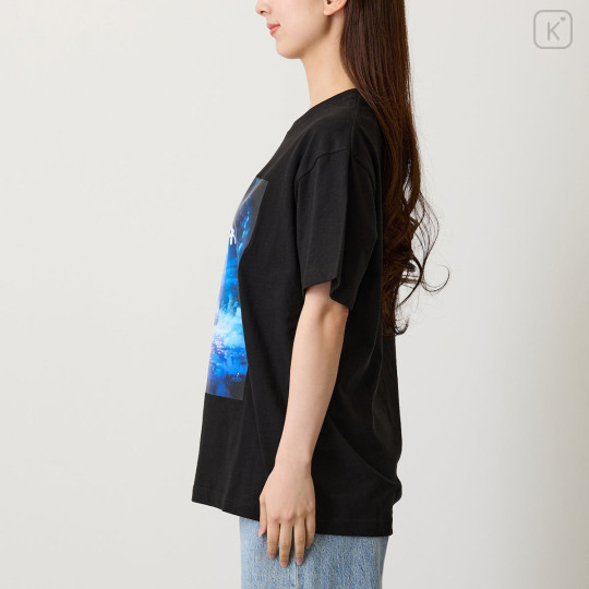 Japan Chiikawa T-Shirt (S) - Chiikawa & Hachiware & Usagi : Chiikawa Movie The Secret of Mermaid Island Black - 6