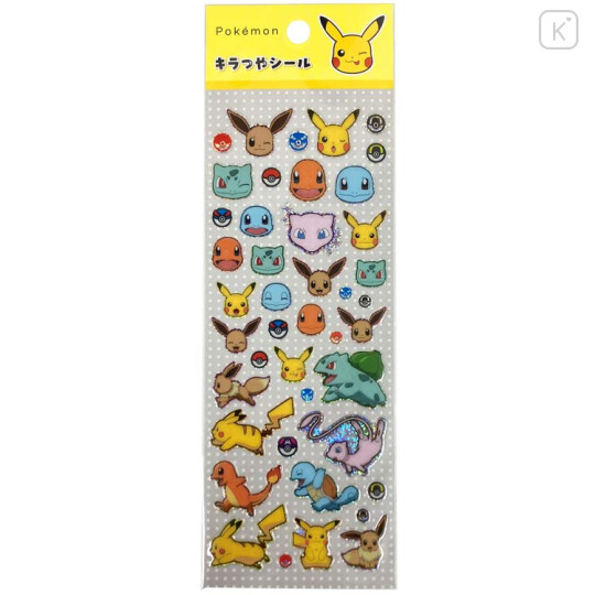 Japan Pokemon Glitter Sticker - B - 1