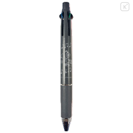 Japan Peanuts Jetstream 4&1 Multi Ballpoint Pen + Mechanical Pencil - Snoopy : Headphone Gray - 1