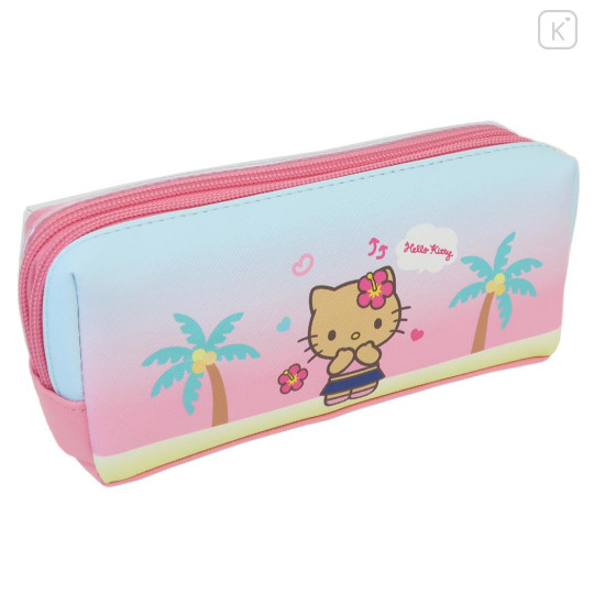 Japan Sanrio Layered Pen Case - Hello Kitty : Sunburn - 2
