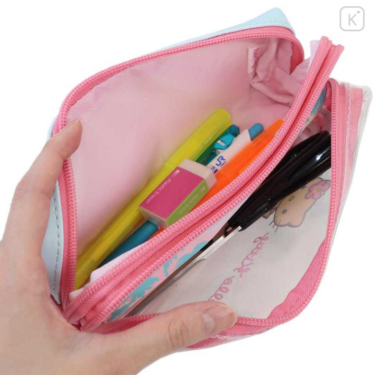 Japan Sanrio Layered Pen Case - Hello Kitty : Sunburn - 3