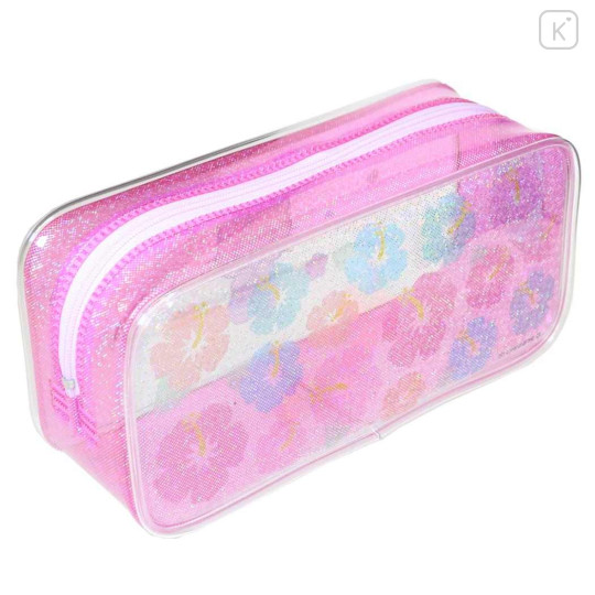 Japan Sanrio Glitter Pen Pouch - Hello Kitty : Sunburn - 2