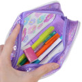 Japan Sanrio Glitter Pen Pouch - Kuromi : Sunburn - 3