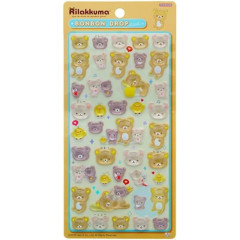 Japan San-X Bonbon Drop Seal 3D Sticker - Rilakkuma : Relax
