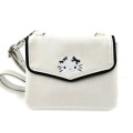 Japan Sanrio Mini Pouch with Shoulder Strap - Hello Kitty : Monotone Ribbon - 1