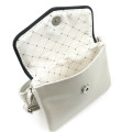 Japan Sanrio Mini Pouch with Shoulder Strap - Hello Kitty : Monotone Ribbon - 3