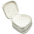 Japan Sanrio Square Pouch - Hello Kitty : Monotone Ribbon Ivory - 3