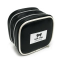 Japan Sanrio Square Pouch - Hello Kitty : Monotone Ribbon Black - 2