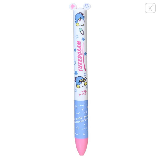 Japan Sanrio Two Color Mimi Pen - Tuxedosam : Ice Cream - 1