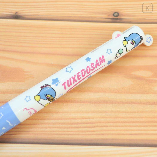 Japan Sanrio Two Color Mimi Pen - Tuxedosam : Ice Cream - 2