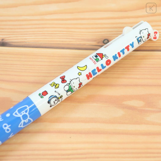 Japan Sanrio Two Color Mimi Pen - Hello Kitty : Reading - 2