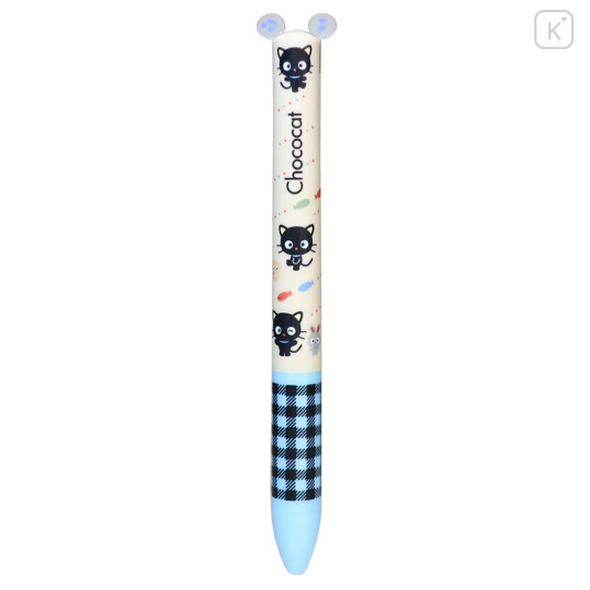 Japan Sanrio Two Color Mimi Pen - Chococat : Gingham - 1
