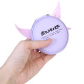 Japan Pokemon Mini Round Accessory Pouch with Carabiner - Espeon : Face Light Purple - 2