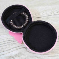 Japan Pokemon Mini Round Accessory Pouch with Carabiner - Sylveon : Face Pink - 3