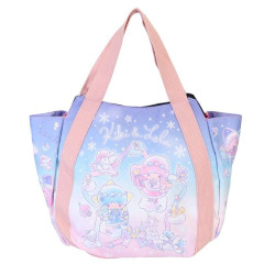 Japan Sanrio Balloon Mini Tote Bag - Little Twin Stars : 50th Anniversary Snow Lantern