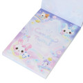 Japan Q-LiA Mini Notepad - Candy Twins Rabbit : Rainbow Sky Party - 2