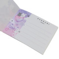 Japan Q-LiA Mini Notepad - Rabbit Pukkuri Puffy Days Pink Heart - 3