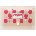 Japan Peanuts B6 Compact 5-Pocket Index Clear File Folder Organizer - Snoopy & Woodstock : House Brown - 1