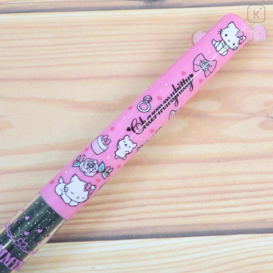 Japan Sanrio Two Color Mimi Pen - Charmmy Kitty : Black Pink - 2