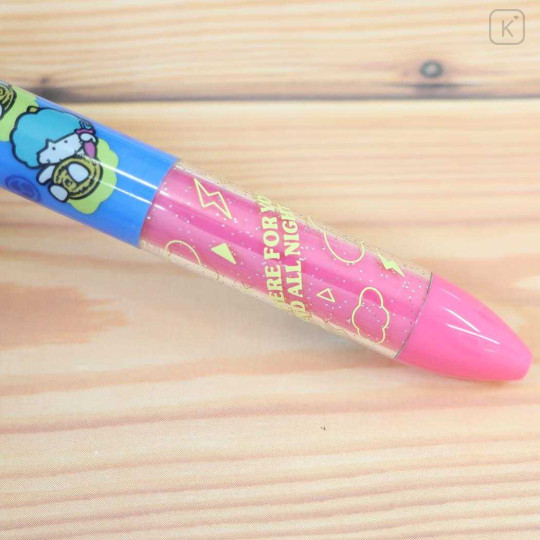 Japan Sanrio Two Color Mimi Pen - Goropikadon : Blue Pink - 3