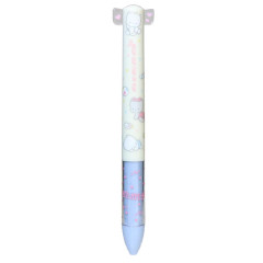 Japan Sanrio Two Color Mimi Pen - NyaniNyunyenyon Light Blue Yellow