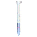 Japan Sanrio Two Color Mimi Pen - NyaniNyunyenyon Light Blue Yellow - 1