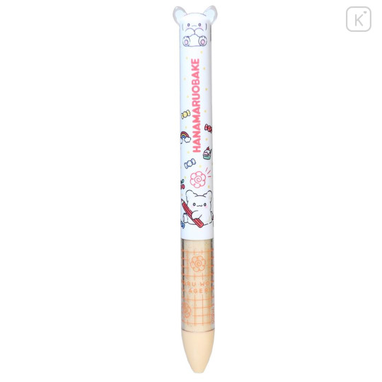 Japan Sanrio Two Color Mimi Pen - Hanamaruobake : Light Orange - 1